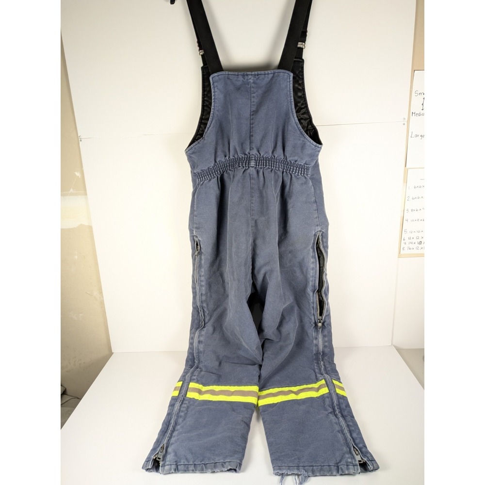 Big Bill Overalls Men M Navy 914BF NAY Insulated Reflective Workwear Bibs